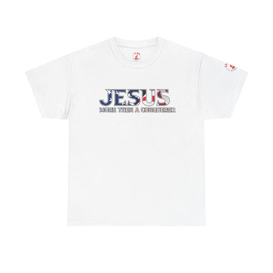 Inspirational Jesus T-Shirt - More Than a Conqueror