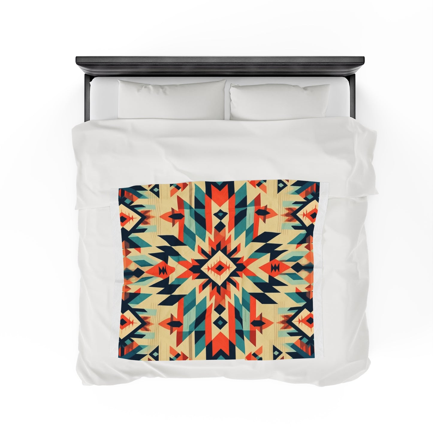 Native American Velveteen Plush Blanket