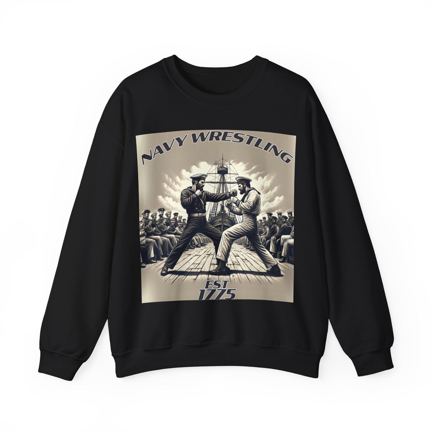 🎖️ **Limited Edition Navy Wrestling Crew Neck Sweater** 🌊